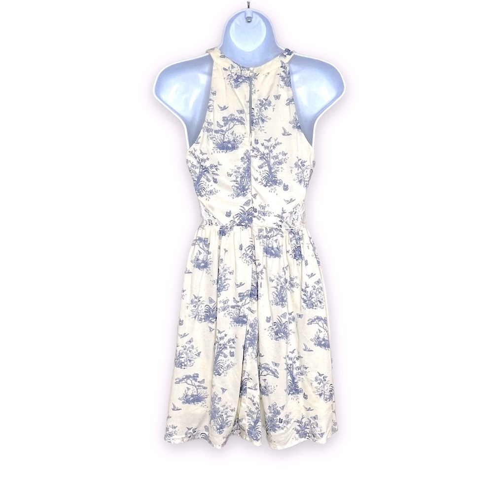 Disney Cinderella Collection Ivory Toile Sleeveless Dress Size S - Picture 2 of 6